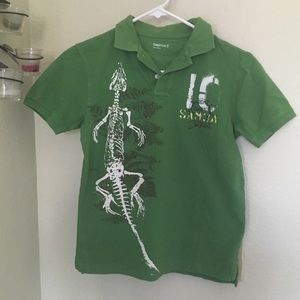 Gap boys  polo shirt. Green size M 8